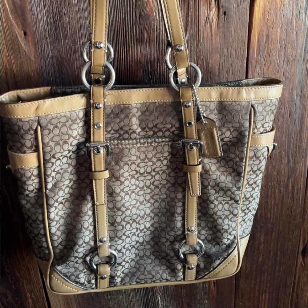 Coach Signature Brown Tote Bag